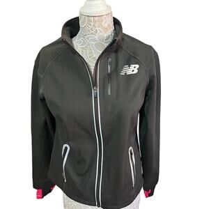 New Balance Gray Zip Jacket Women’s Large Athletic Running Gym EUC